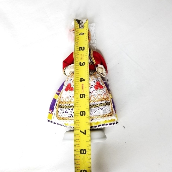 Corfu Greek Vintage Evelt Themis Female Porcelain Doll on Traditional Costume - Picture 8 of 10